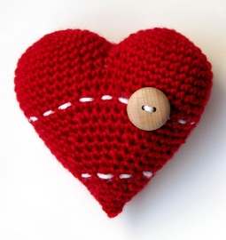 Corazón de ganchillo